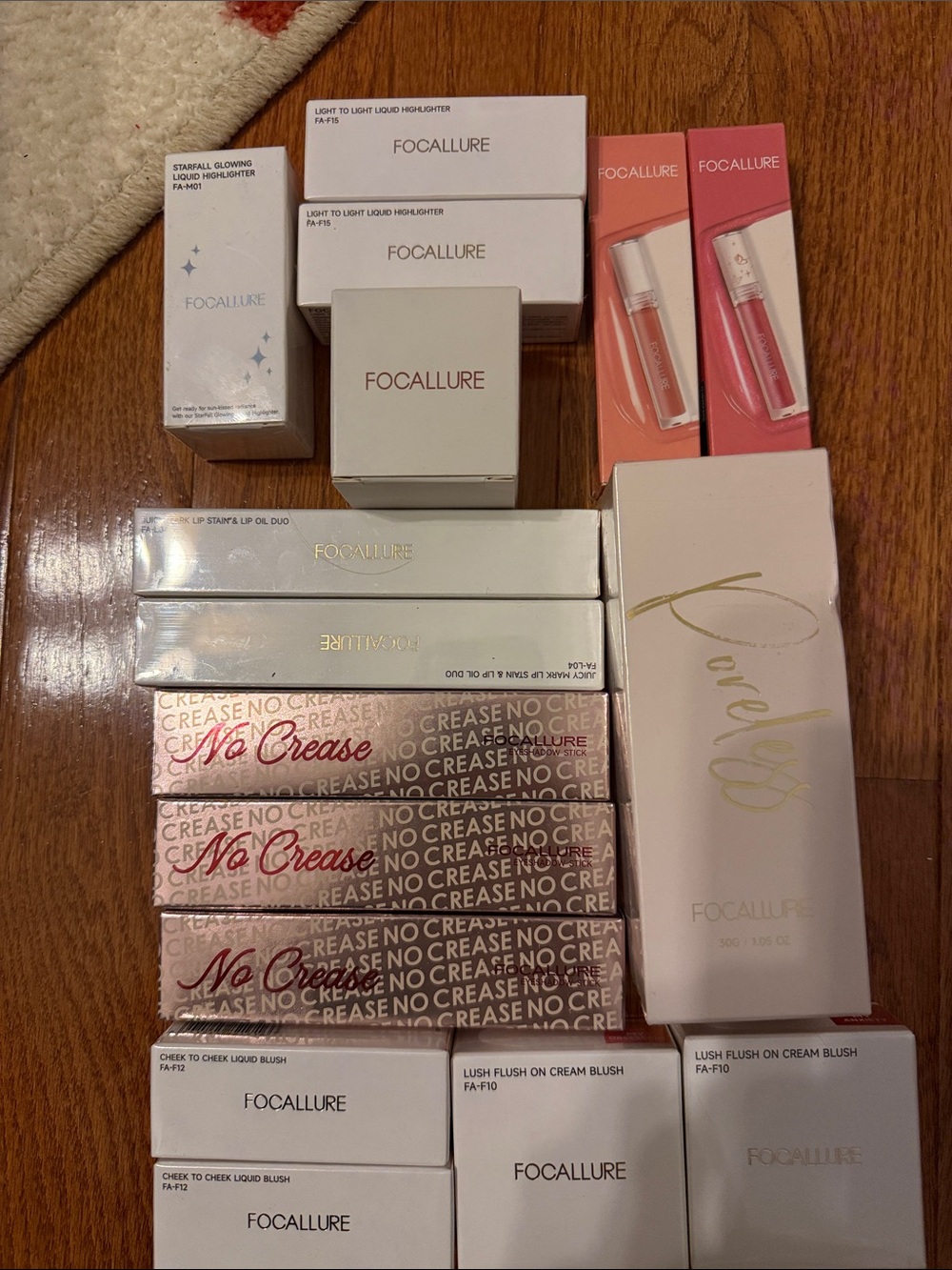 Focallure Pink Blush & Lip Tint Set with Rose Accents